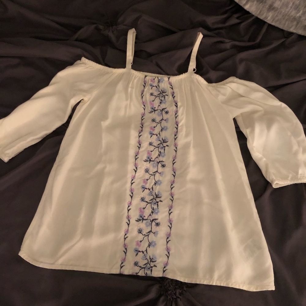 Girls off the shoulder top